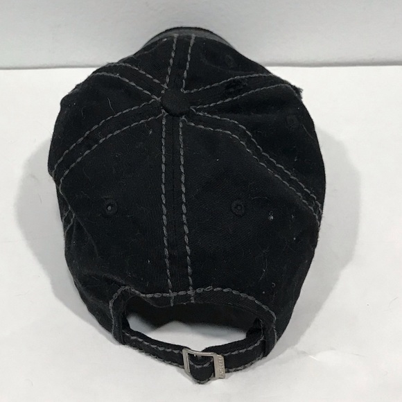 Happy Camper Embroidered Distressed Strapback Cap - Picture 3 of 4